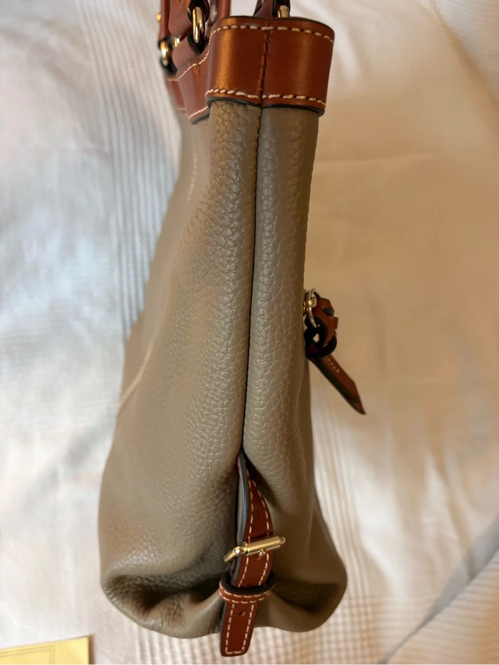 Dooney & Bourke Pebble Grain Small Sara Bag - Elephant